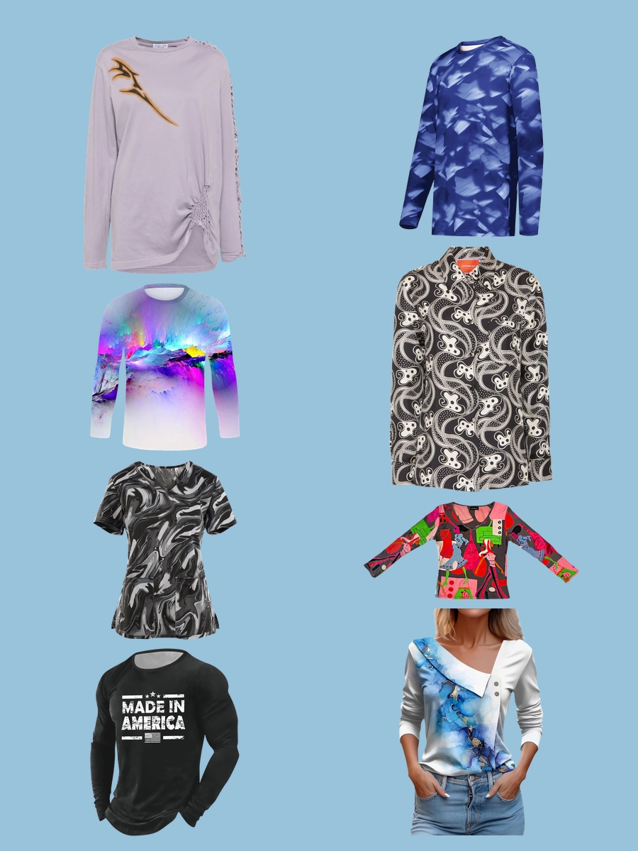 Graphic Long Sleeve Tees: A Chic & Colorful Upgrade!