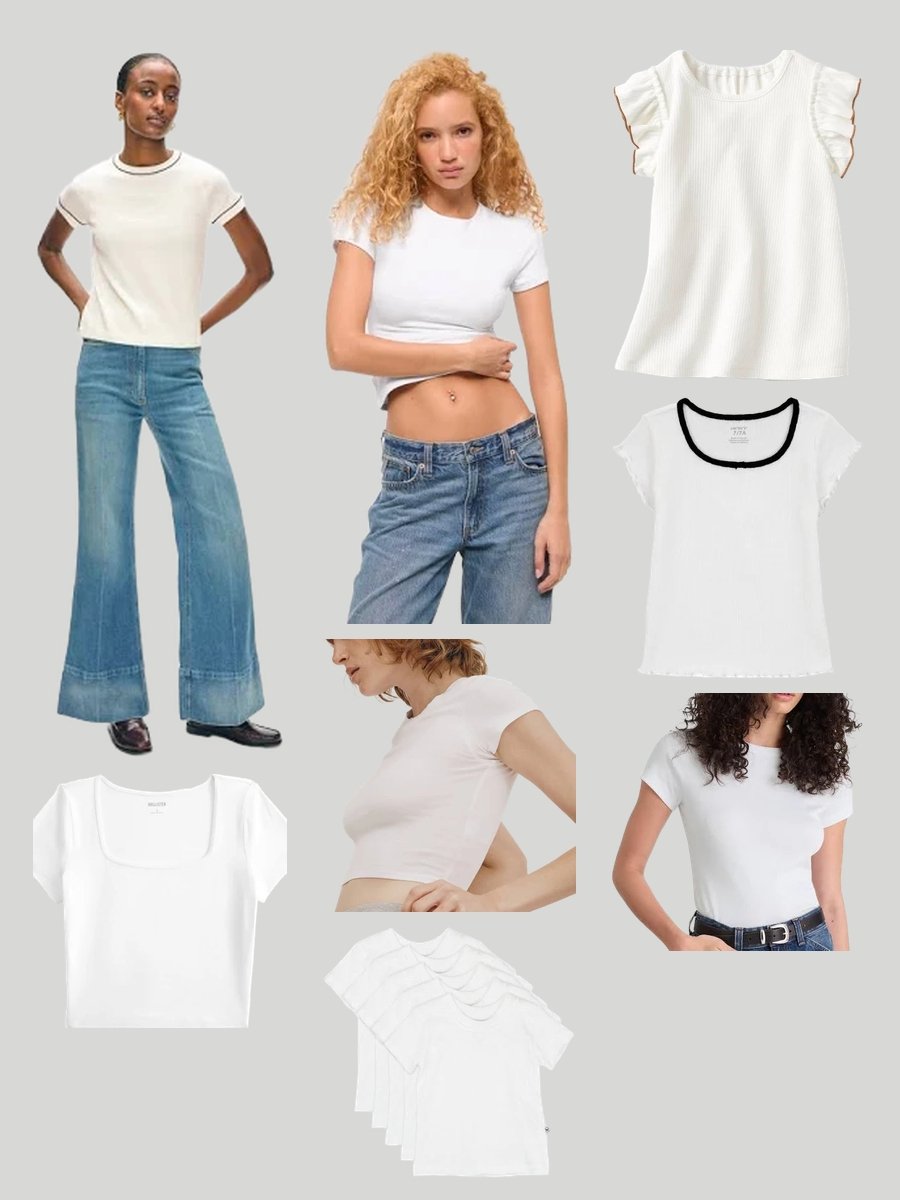 Women's Baby Tee Trends: Chic White Essentials