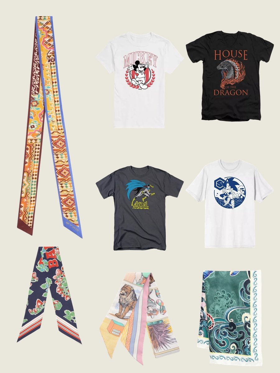 Bacchus Symbol Chic: Tee & Scarf Styling
