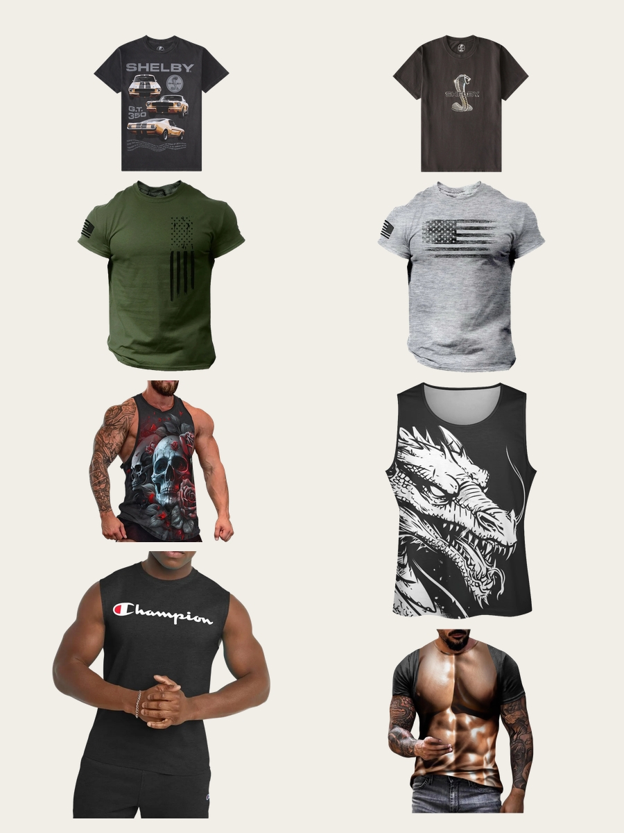 Graphic Muscle Tees: Your Bold Fashion Statement