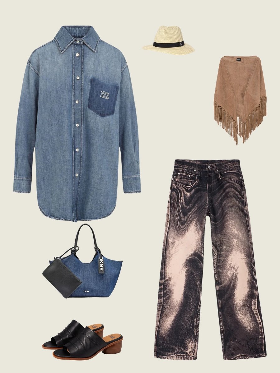 Western Fashion: Denim & Suede Makeover