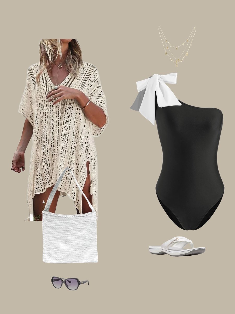 Unveil Chic: Swimsuit with Built-In Bra