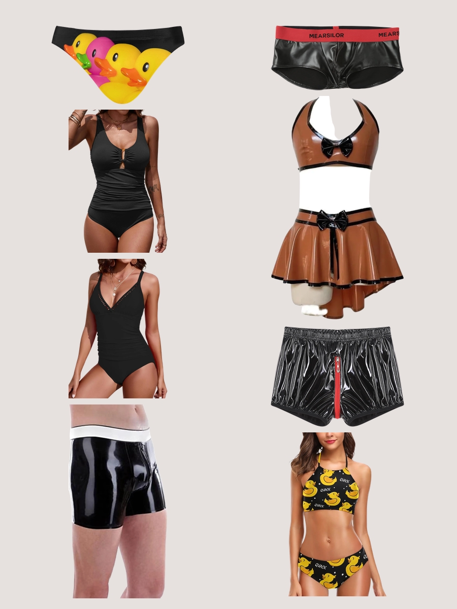 Dive into Style: Black Latex Swimsuit Guide