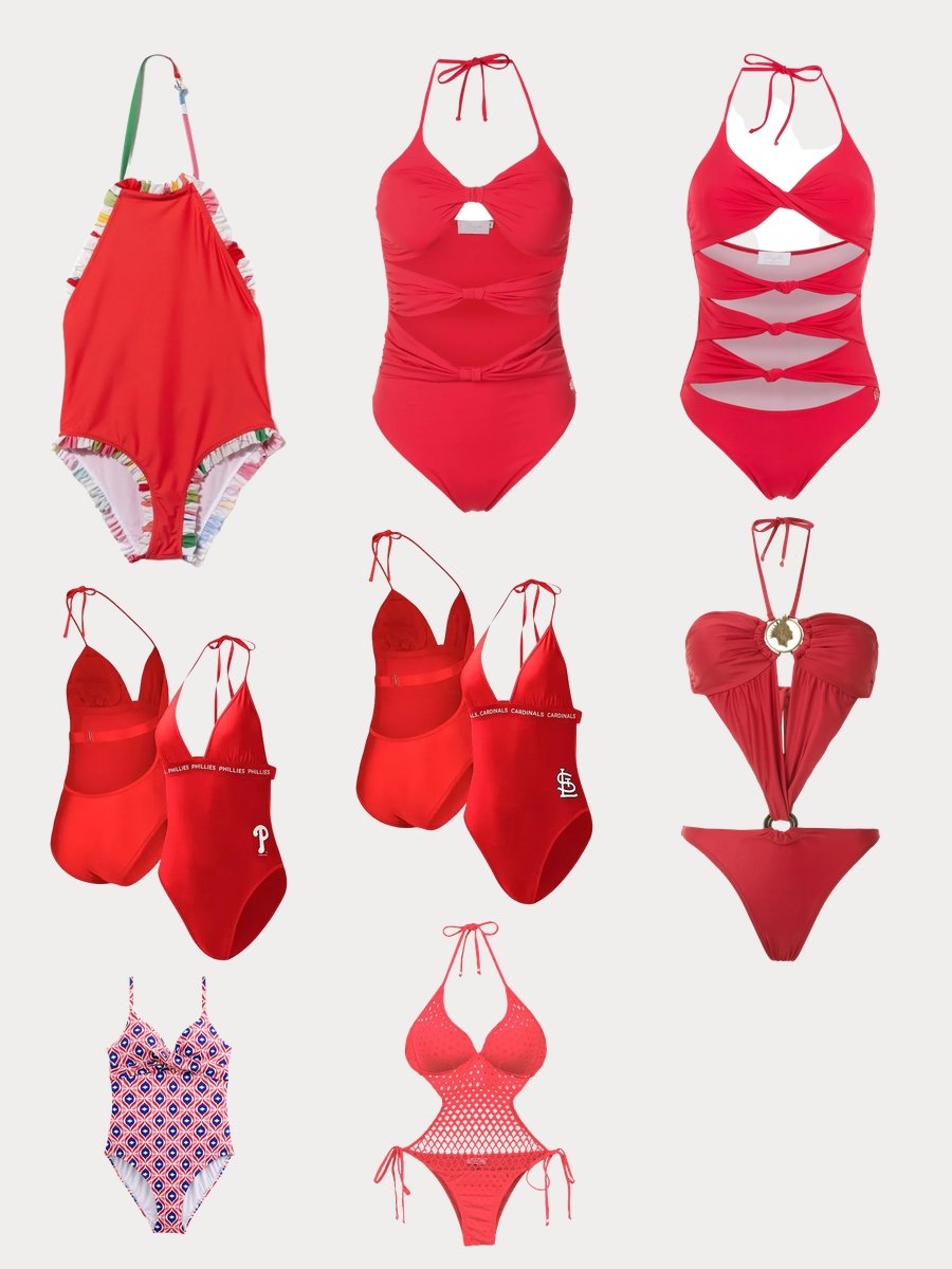 Isla Fisher Swimsuit: Dive into Red Halter Neck Glam