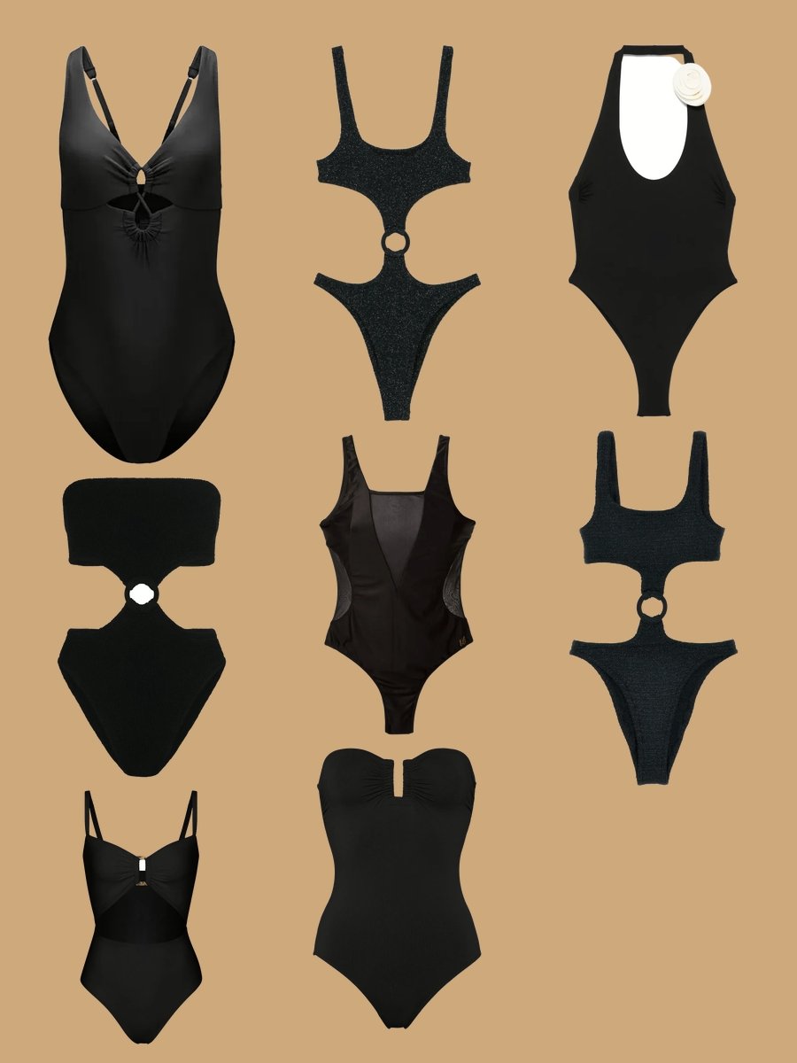 Dive into Style: Black Cutout Swimsuit Chic