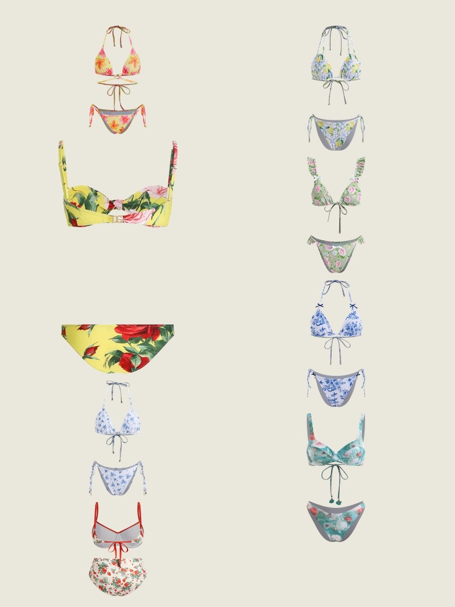Inexpensive Cute Swimsuits: Flower Power