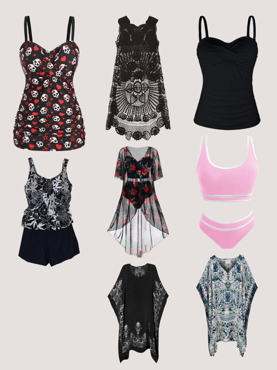 Tanning Swimsuit Magic: Shine in Black Strappy Style