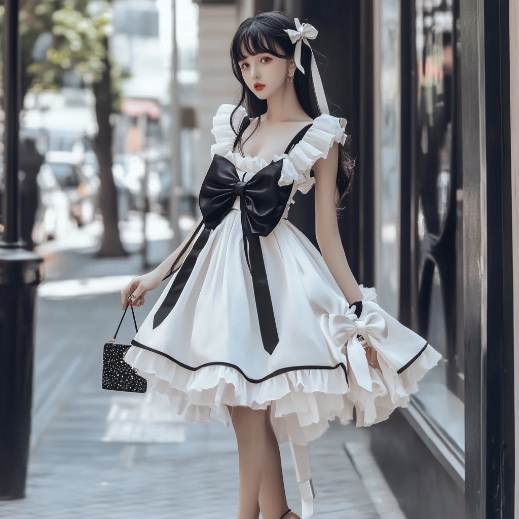A statement dress is a must in your kawaii outfit inspo arsenal
